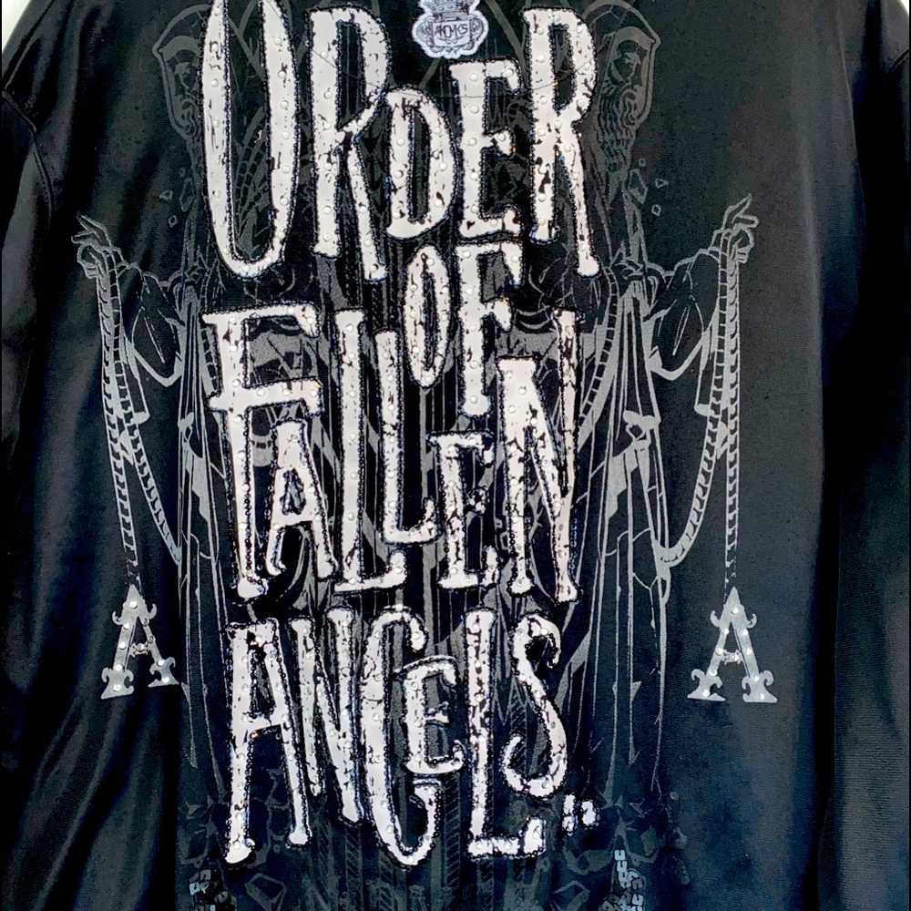Akademik Jacket Size 3X With Very Cool Artwork Front & Back Could Be Unisex